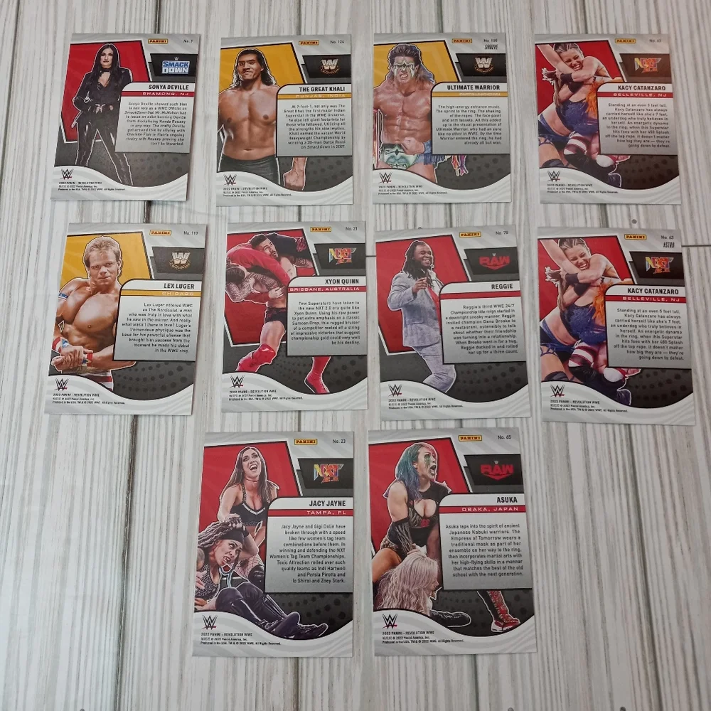 Panini 2022 Revolution Debut Edition Wrestling Trading Cards